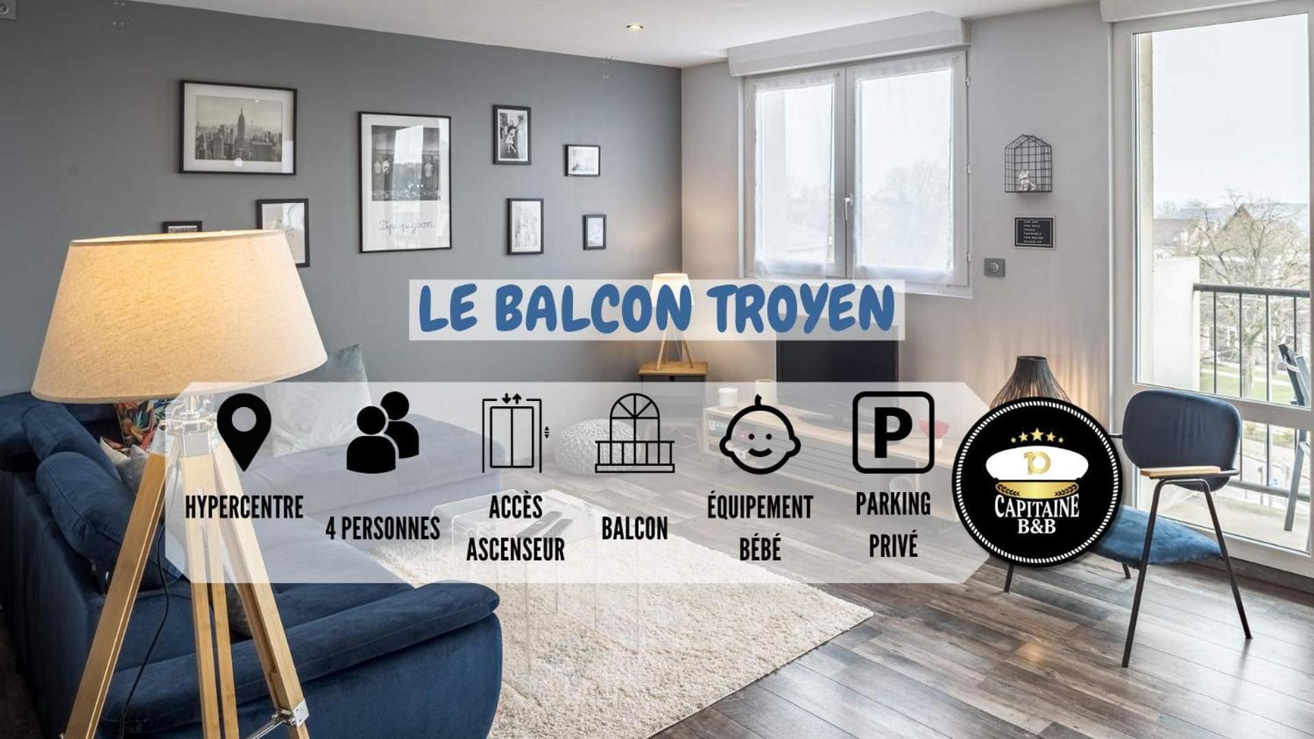 Apartamento Le Balcon Troyen - Proche Hypercentre - 4 Pers. Troyes Exterior foto